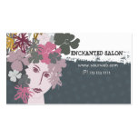Female Feminine  Blooming Spring Flower Goddess Business Card Template