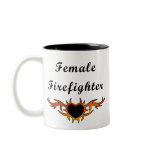 Female Firefighter Tattoo Coffee Mugs