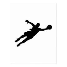 (Female) Goalie Save Post Card