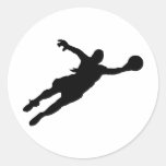 (Female) Goalie Save Round Sticker