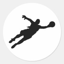 (Female) Goalie Save Round Sticker