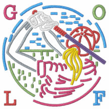 female golf player embroidery polo shirt