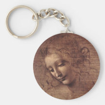 Female Head Key Chains