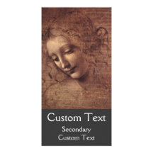 Female Head Photo Card Template
