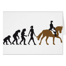 female horse rider grußkarte