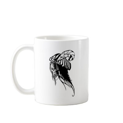 Female Human Skull Coffee Mugs by Skull_Tees