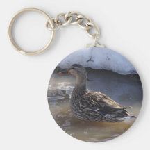 Female Mallard Keychain
