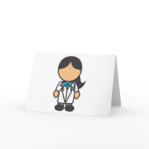 Female Medical Doctor Profession Cards
