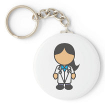 Female Medical Doctor Profession Keychain