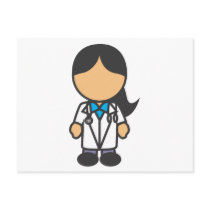 Female Medical Doctor Profession Post Card