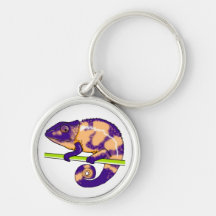 female panther chameleon keychain