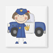 Female Police Officer Tshirts and Gifts Magnet