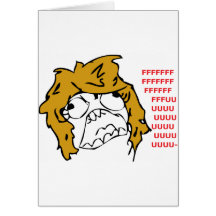 Female Rage Greeting Cards