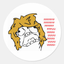 Female Rage Sticker
