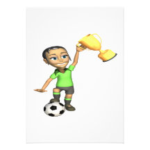 Female Soccer Champion Personalized Invite