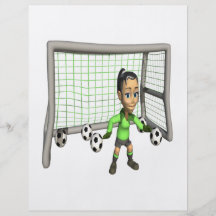 Female Soccer Goalie Custom Flyer