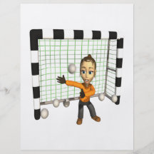 Female Soccer Goalie Full Color Flyer