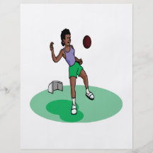 Female Soccer Player Full Colour Flyer