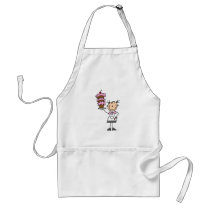 Female Stick Figure Baker Tshirts and Gifts Aprons
