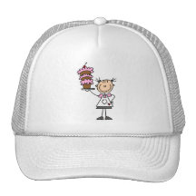 Female Stick Figure Baker Tshirts and Gifts Hats