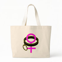 female submissive collar symbol tote bags