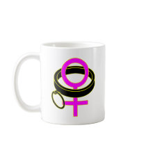 female submissive collar symbol coffee mug