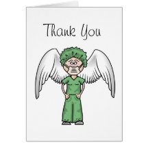 Female Surgical Nurse Thank You Card