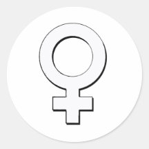 FEMALE SYMBOL 2 -.png Round Sticker