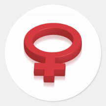 FEMALE SYMBOL STICKER