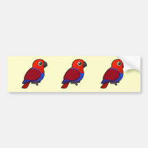 Femelle de perroquet d'Eclectus Adhésif Pour Voiture