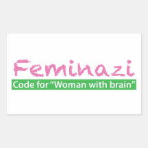Feminazi Rectangular Stickers