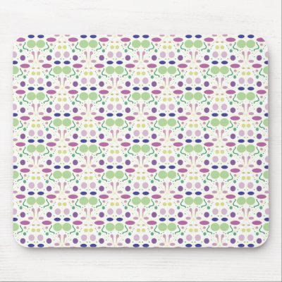 Feminine and Pretty Polka Dot Pattern Mouse Pads by AntiqueImages