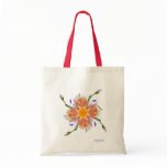 "Feminine" Flower Tote Bag