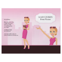 Feminine Illustrated Flyer - Unfolded (You fold it