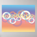 Feminine pastel graphic design poster