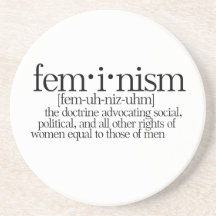 Feminism Defined Beverage Coasters
