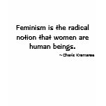 Feminism is the radical notion that women are.. t-shirts