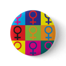 Feminism Pop Art Pin