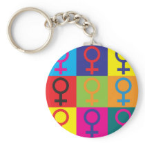 Feminism Pop Art Key Chain