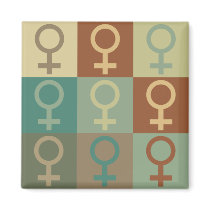 Feminism Pop Art Refrigerator Magnet