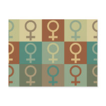 Feminism Pop Art Post Card