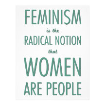 Feminism: The Radical Notion that Women are People Letterhead Template