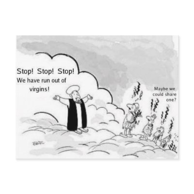 Feminist Cartoon Postcard by AnneMette1