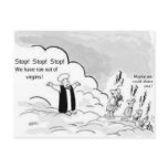 Feminist Cartoon Postcard