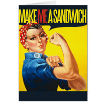 Feminist Make me a Sandwich Card