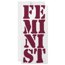 Feminist! Custom Rack Card
