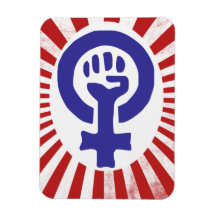 Feminist Symbol Rectangular Magnet