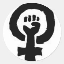 Feminist Symbol Round Stickers