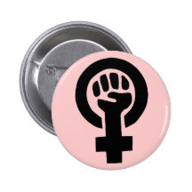 Feminist Symbol with Pink Background