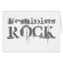 Feminists Rock Greeting Cards